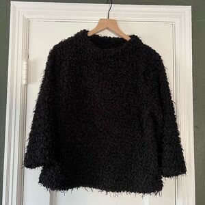 Vince Camuto Black Textured Sweater